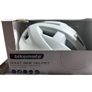 Adult Bike Helmet With Removable Visor & Rear Light  Small/Medium